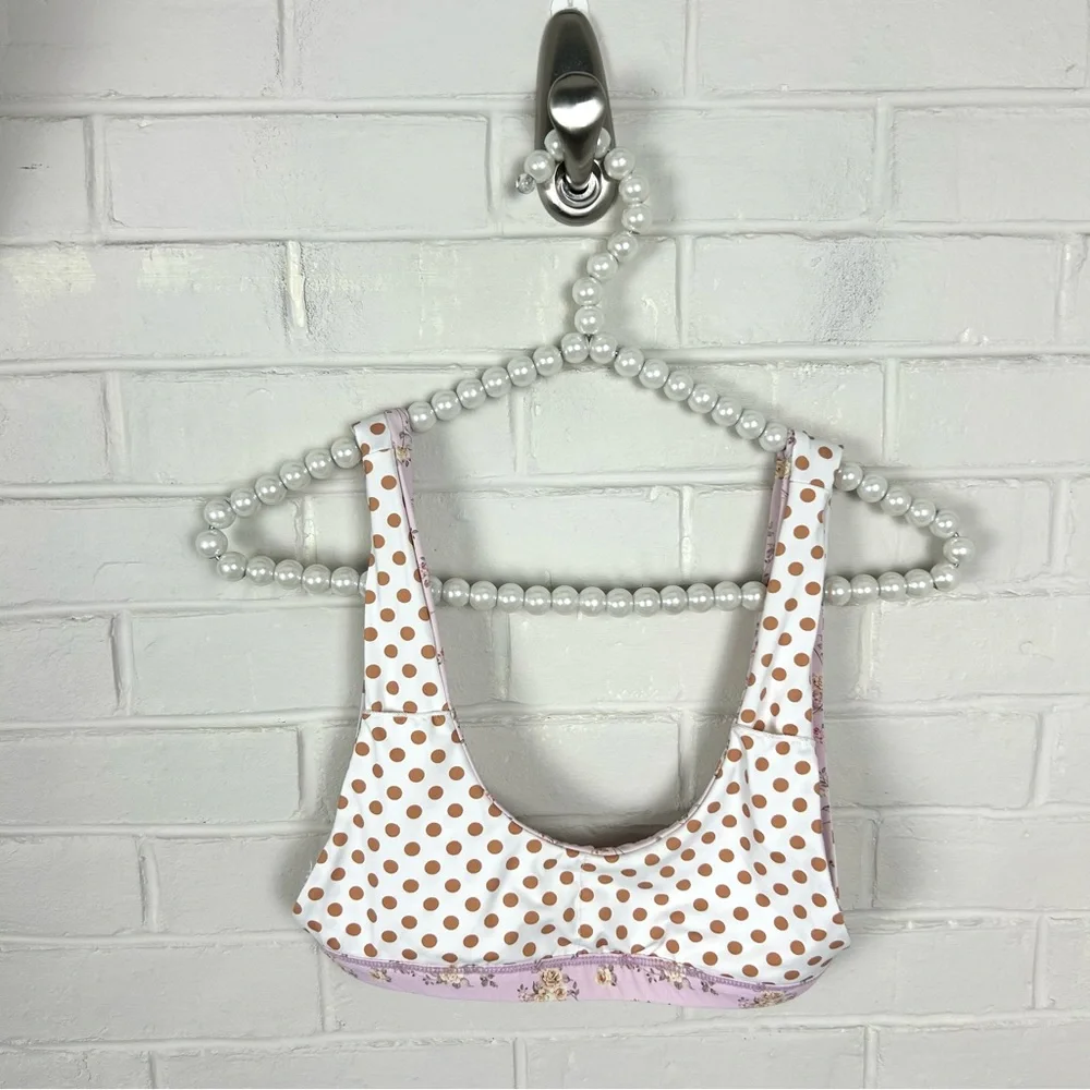 Dippin’ Daisy’s Golden Rose Floral Festival Bikini Top